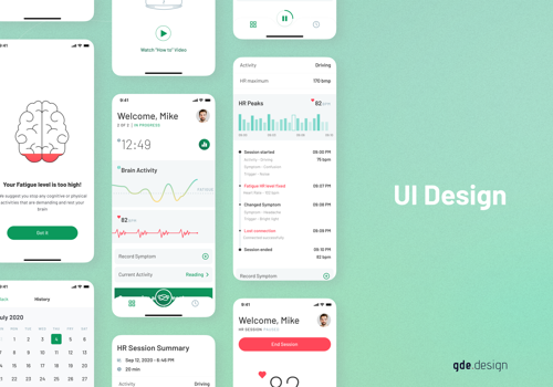 UX/UI Design Package Example: Neurovine: Concussion Recovery Solution
