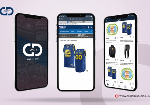 Mobile App Development Package Example: GMDY | A Premier Shopping Platform for Sports Gear