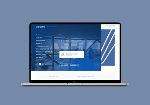 Web Development Package Example: ASKA - Insurance Company