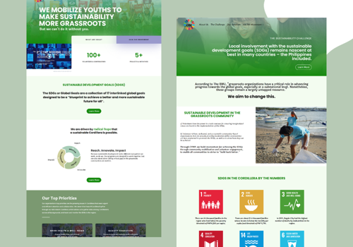 Web Design Package Example: Cordillera Youth Movers Organization's Website