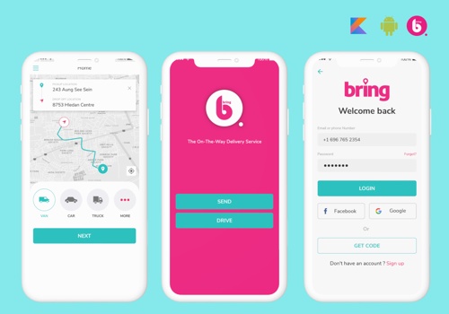 Mobile App Development Package Example: Logistic Service Mobile App & Website