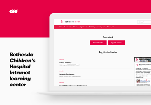 Web Development Package Example: Bethesda Children's Hospital Intranet
