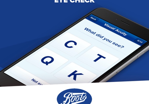 Mobile App Development Package Example: Boots - Eye Check App