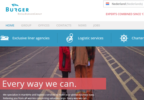 Web Development Package Example: Royal Burger Group: WordPress Development