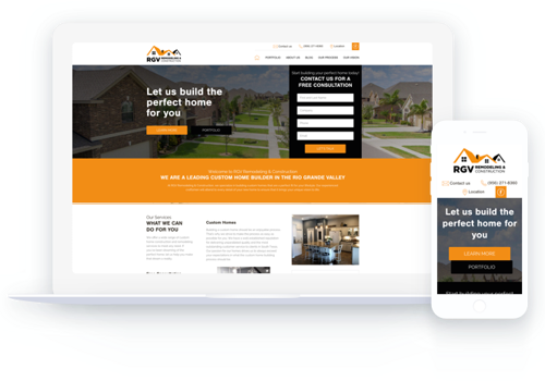 Web Development Package Example: RGV Remodeling & Construction