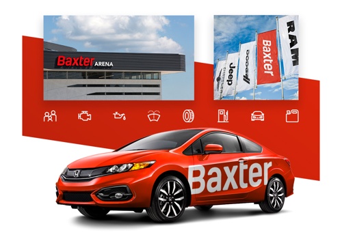 Branding Package Example: Baxter Auto Brand Development