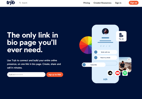 Marketing Strategy Package Example: Tryb - Marketing SaaS for Content Creators