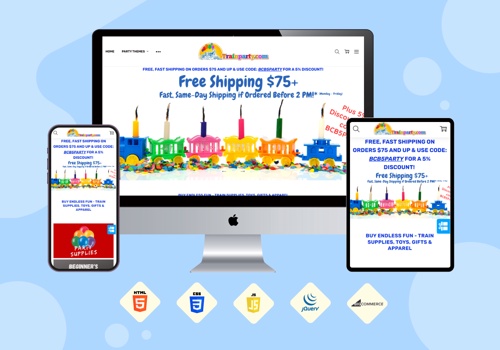 Web Development Package Example: Trainparty