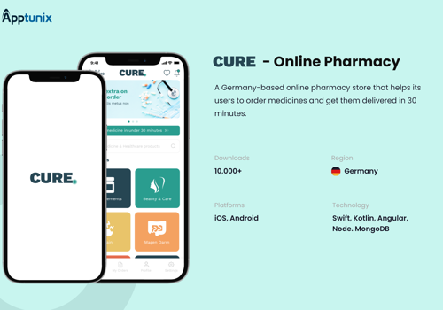 UX/UI Design Package Example: CURE - Pharmacy Delivery App