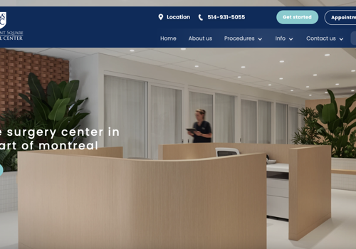 E-Commerce Development Package Example: Westmount Square Surgical Center