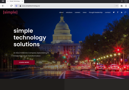Web Design Package Example: Simple Technology Solutions