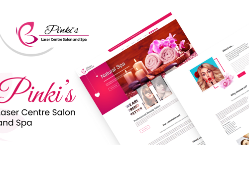 Web Development Package Example: Pinki’s Laser Centre Salon and Spa- Website for Be