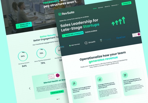 Web Design Package Example: RevSuite