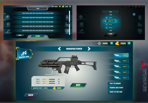 Web Design Package Example: Shooting Range