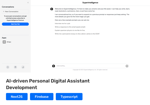 Custom Software Development Package Example: Al-driven Personal Digital Assistant Development