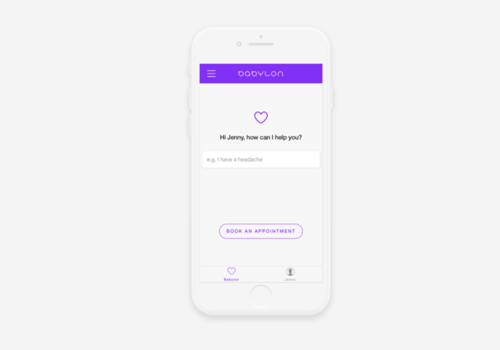 UX/UI Design Package Example: Babylon Health App