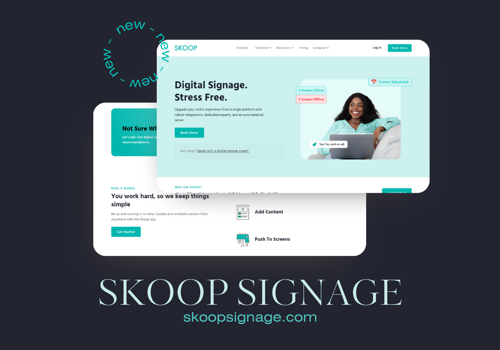 Digital Strategy Package Example: SKOOP - Digital Signage Platform