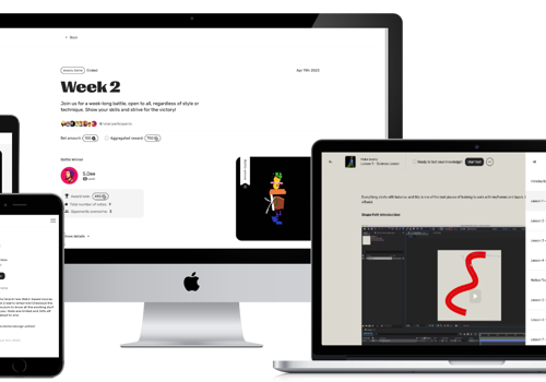 Custom Software Development Package Example: Motion Design School