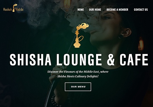 Web Development Package Example: Hookah Habibi - WordPress Development