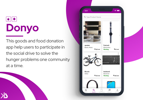 Mobile App Development Package Example: Food and Goods Social Sharing App