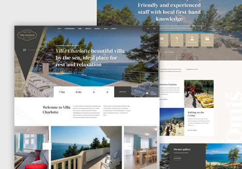 Web Design Package Example: Villa Charlotte