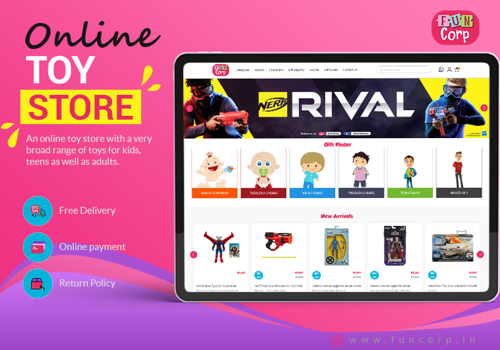 E-Commerce Development Package Example: Fun Corp - Online Toy Store