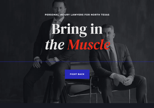 Search Engine Optimization Package Example: DFW Injury Lawyers -Branding, Design, Dev, Content