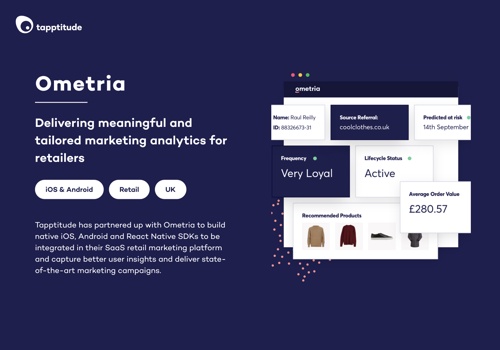 Mobile App Development Package Example: Ometria