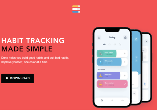 Mobile App Development Package Example: Habit Tracking - Done