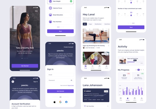Branding Package Example: Peecko | Branding, UX, Motion Design, Mobile App