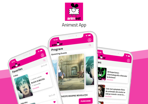 Mobile App Development Package Example: Animest - Animation Festival in Bucharest