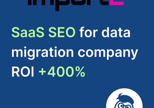 Search Engine Optimization Package Example: SEO for SaaS data migration company, ROI 400%