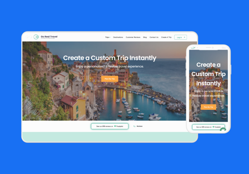 Web Development Package Example: Go Real Travel