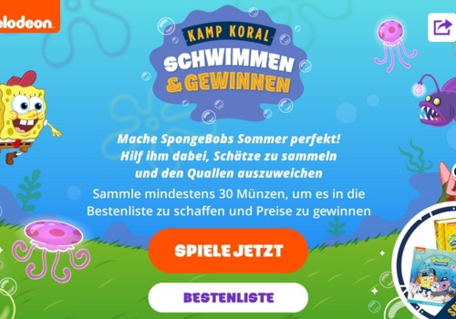 Other Digital Marketing Package Example: SpongeBob SquarePants Kamp Koral