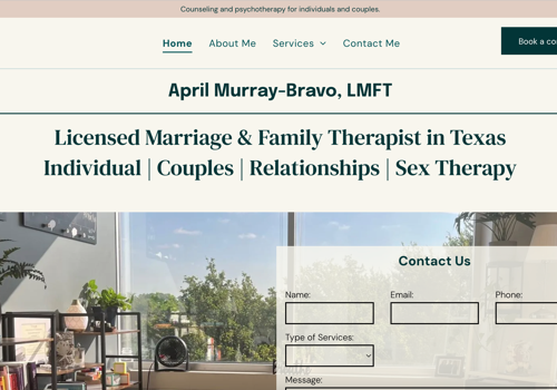 Search Engine Optimization Package Example: Psychotherapist in Dallas, TX