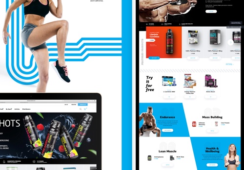 E-Commerce Development Package Example: E-Commerce - sports nutrition store - Vplab