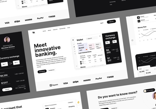Branding Package Example: Innobank - Web App Banking Design