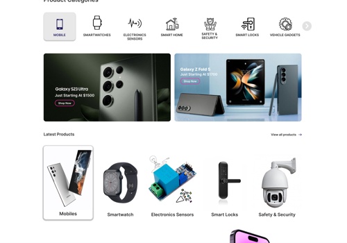 Branding Package Example: Complete Custom e-Commerce website