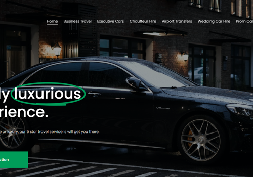 Web Design Package Example: New Website - Luxury Travel