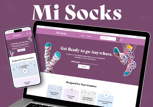 E-Commerce Development Package Example: Diabetic Socks