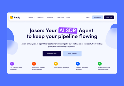 Web Design Package Example: redesign for Reply