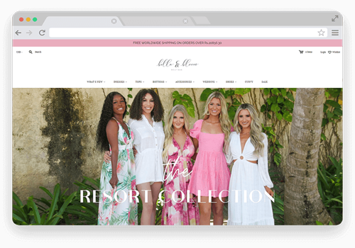 E-Commerce Development Package Example: Bella and Bloom