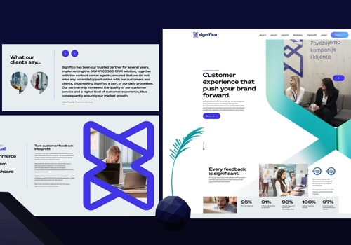 UX/UI Design Package Example: Significo, Web Design and Development