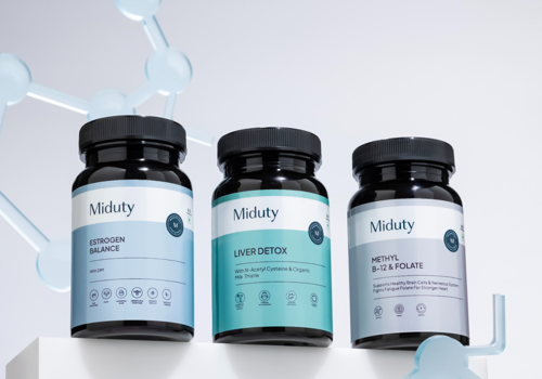Packaging Design Package Example: Miduty: Packaging design for D2C Supplements brand