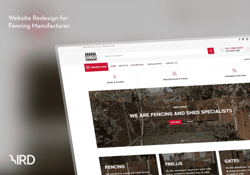 Search Engine Optimization Package Example: First Choice - Fencing Website Redesign