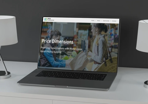 Web Design Package Example: Website design for Retail Pricing Consultant