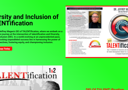 Search Engine Optimization Package Example: DEI of Talentification Book Website