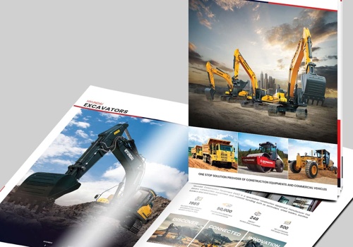 Graphic Design Package Example: Product Catalog (Booklet) for FHM Equipment