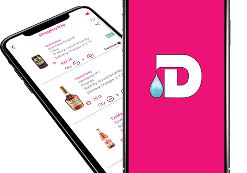 Mobile App Development Package Example: Drinxin Food & Drink Delivery React Native Application
