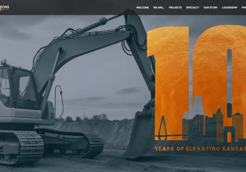 Web Design Package Example: Web Design Visual - Parrish & Sons Construction